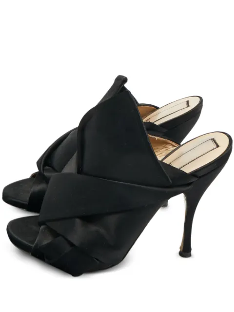 Nº21 knot satin sandals