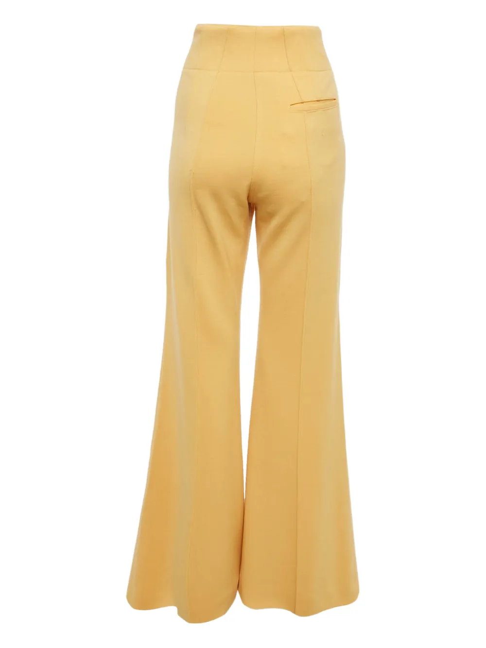Celine Pre-Owned knitted wide-leg trousers - Geel