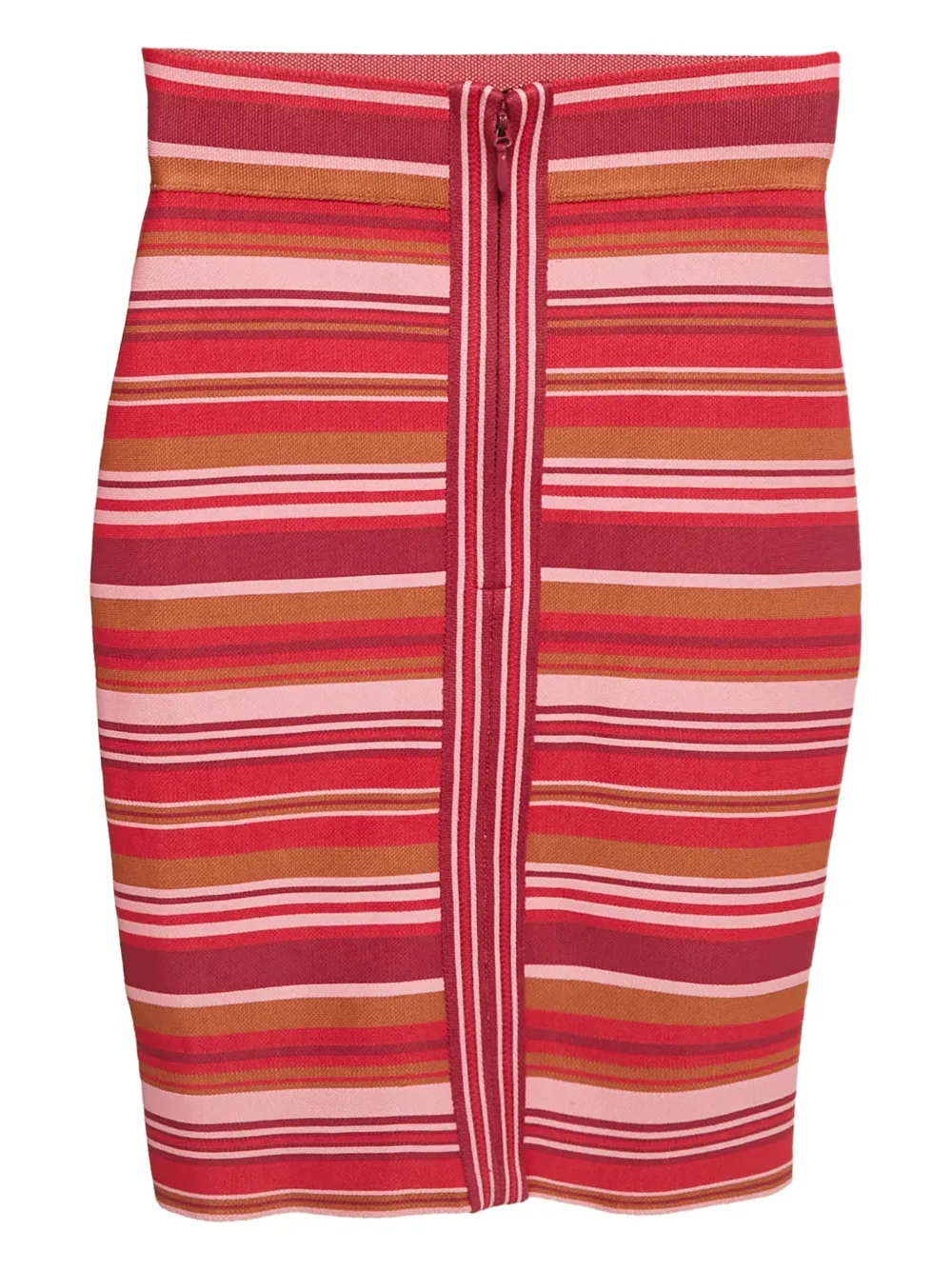 Hervé Léger Pre-Owned knit striped mini skirt - Rot