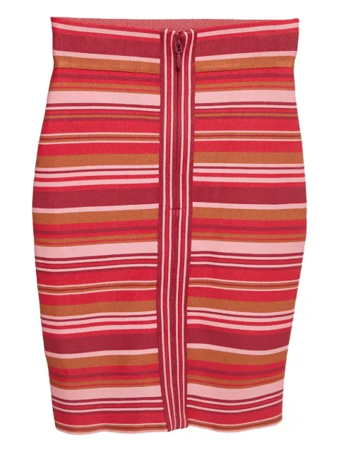Hervé Léger Pre-Owned knit striped mini skirt