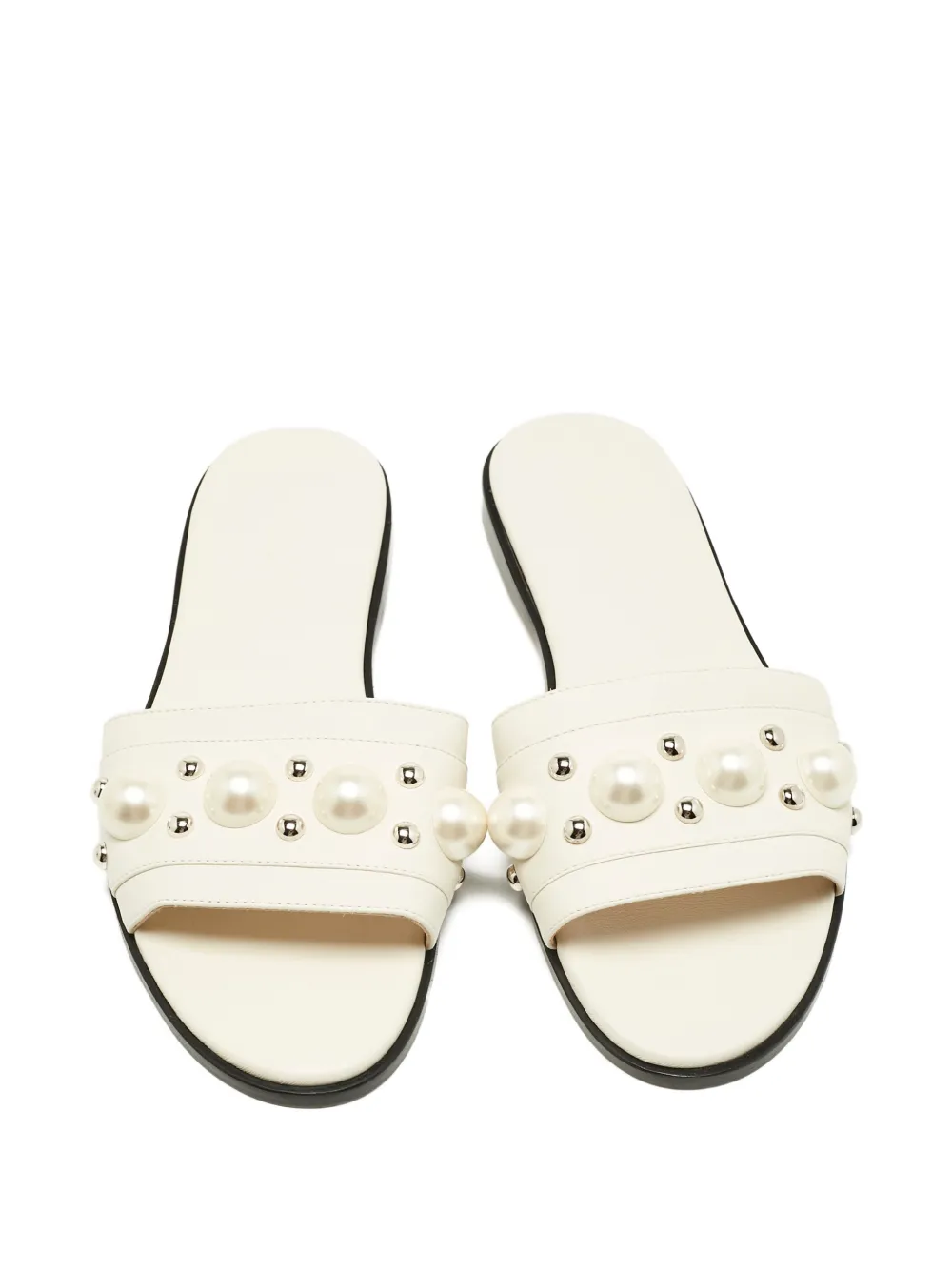 Jimmy Choo Pre-Owned Minea studded sandals - Wit