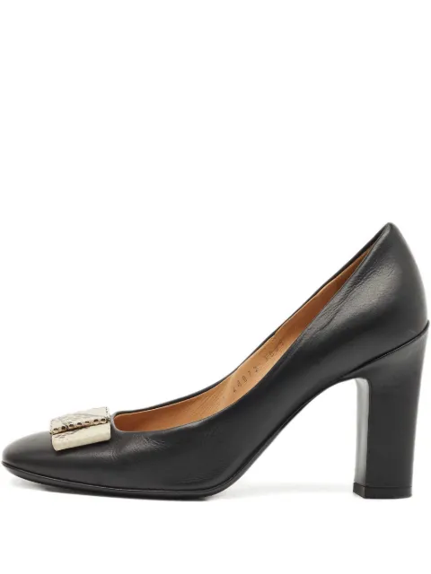 Ferragamo Pre-Owned Vara Bow leather pumps