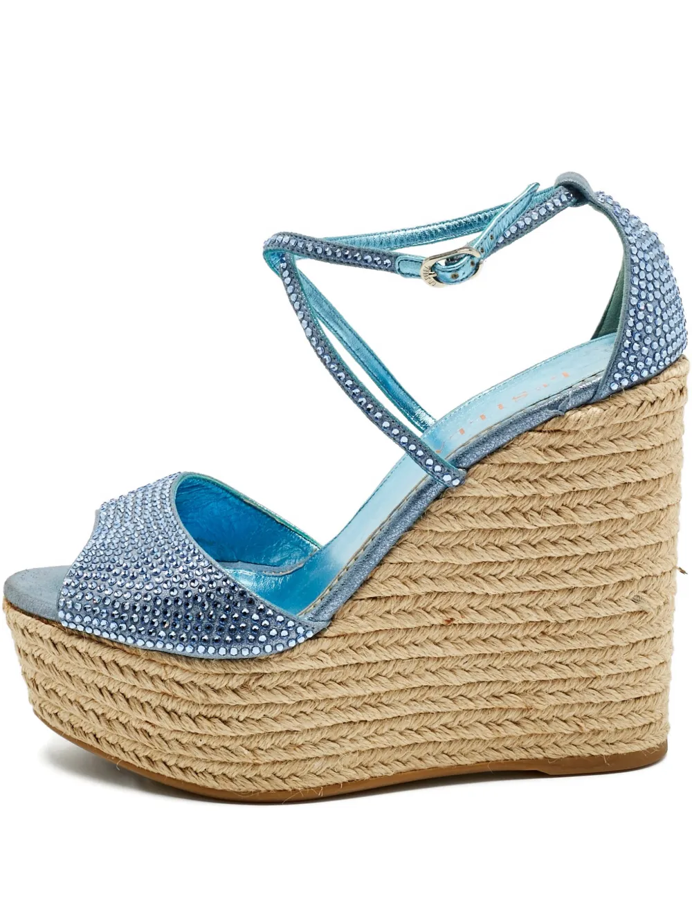 Le Silla crystal wedge sandals - Blu