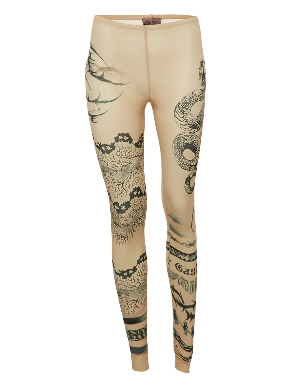Jean Paul Gaultier Pre-Owned x KNWLS tattoo leggings - Toni neutri