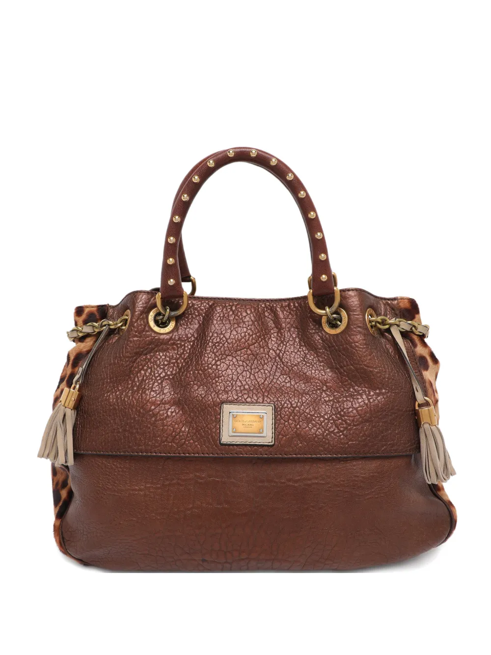 Dolce & Gabbana Pre-Owned Borsa tote con stampa - Marrone