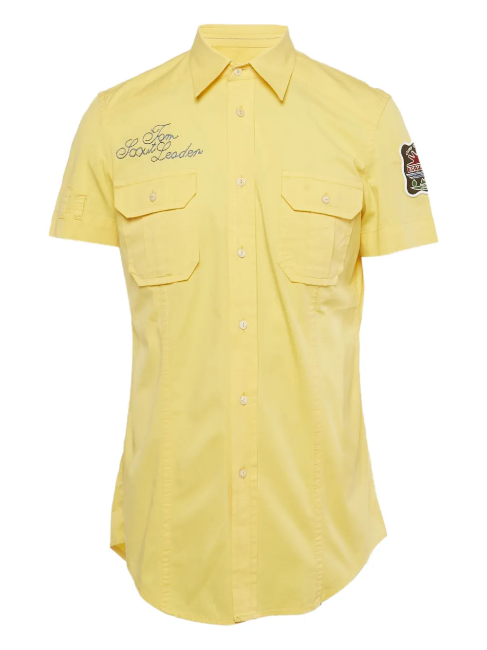DSQUARED2 short-sleeve buttons-fastening shirt | Yellow | Image 1