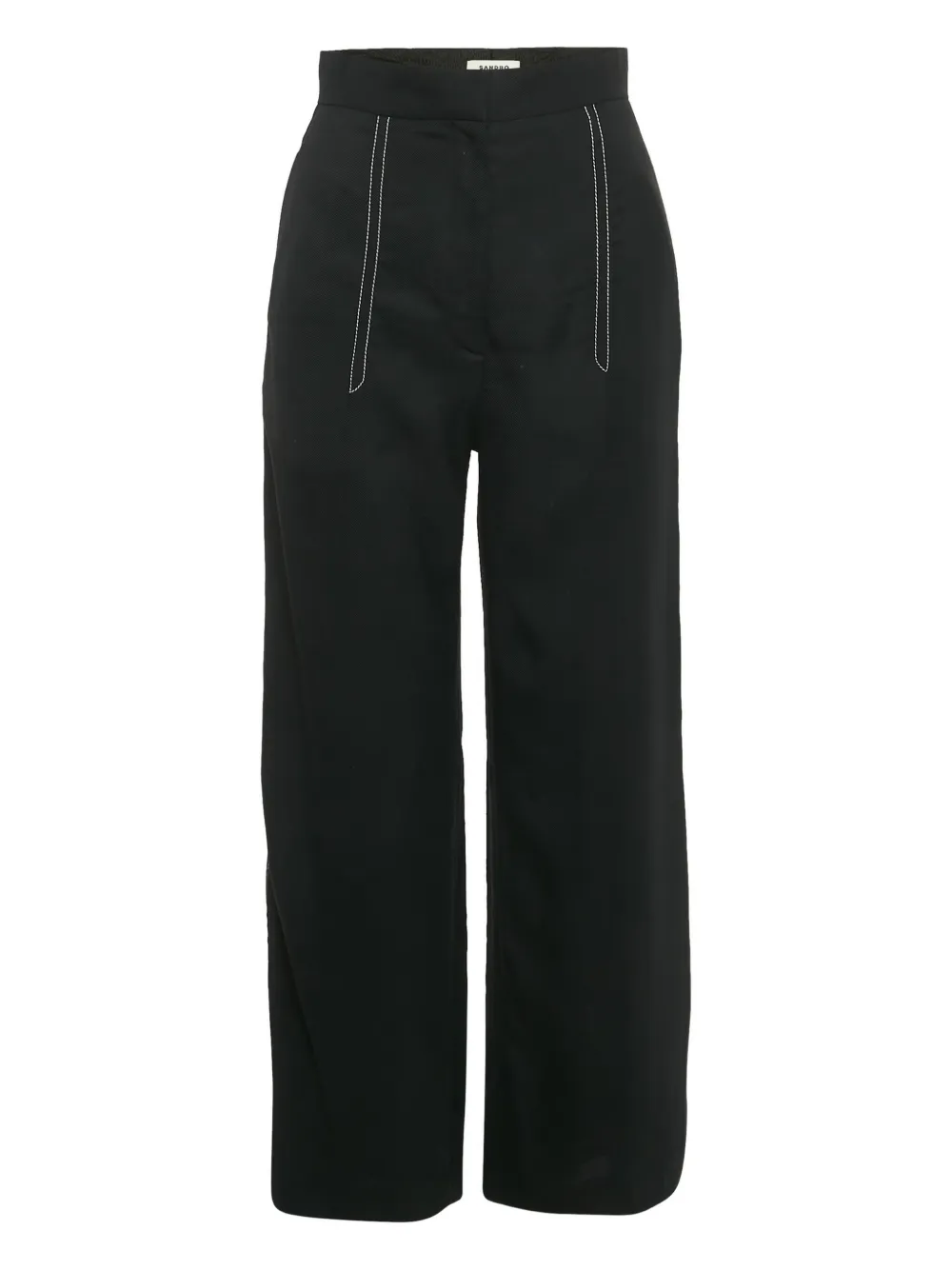 SANDRO contrast-stitch trousers - Nero