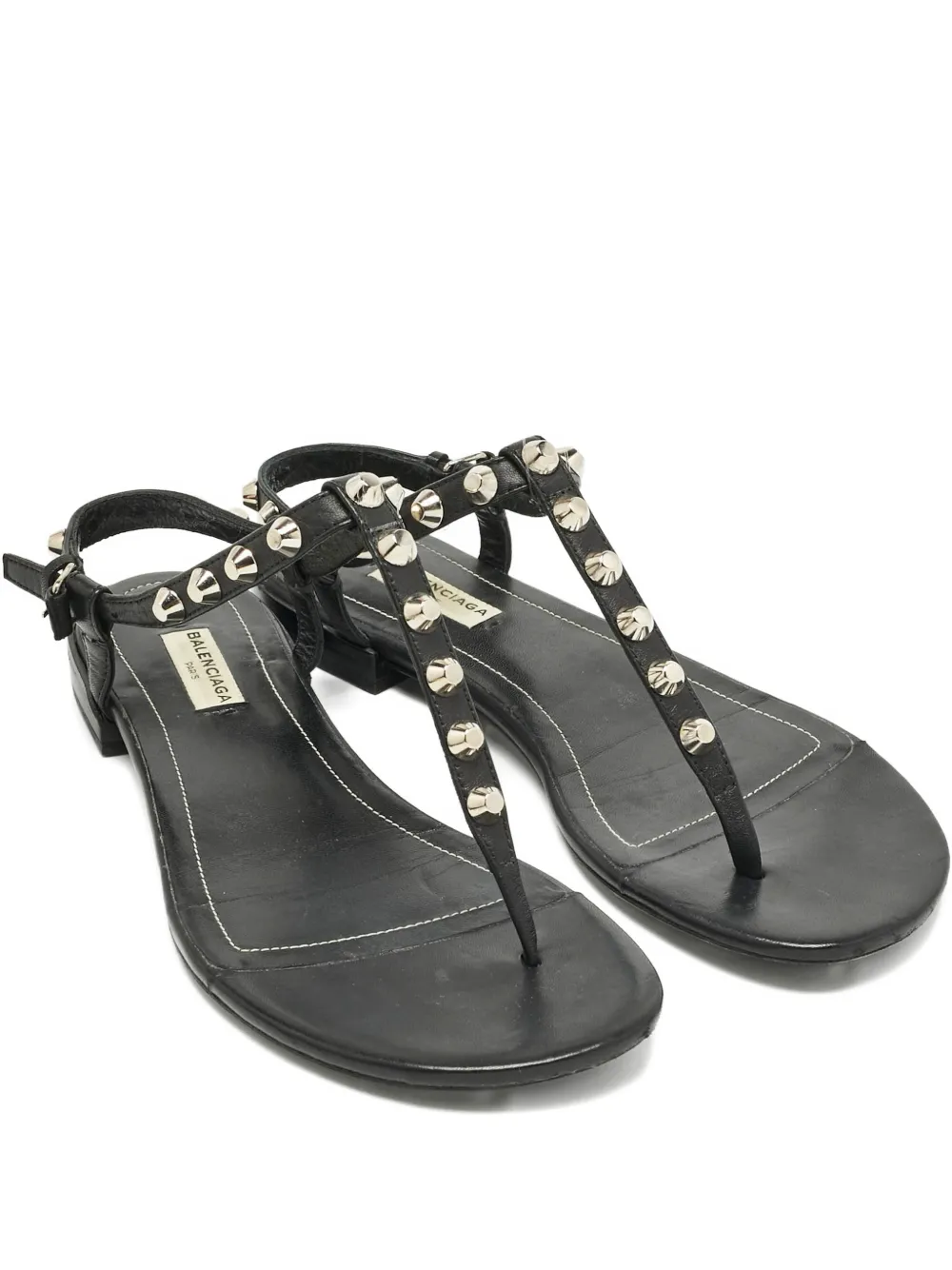 Balenciaga Pre-Owned Arena leather sandals - Nero