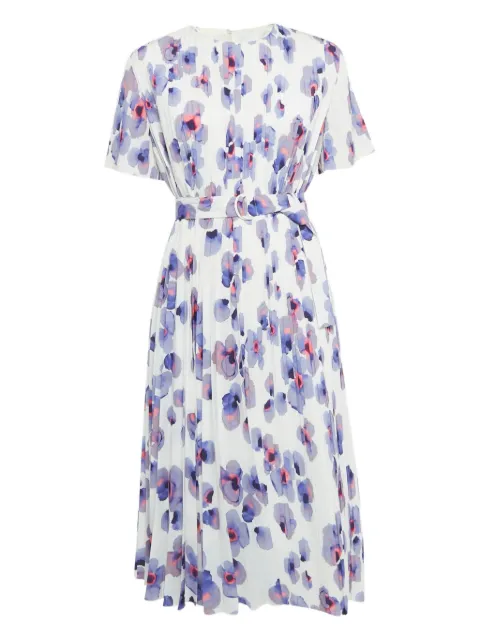 BOSS floral-print belted dress