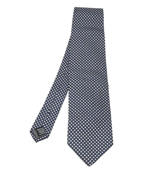 Gianfranco Ferré checkered silk tie