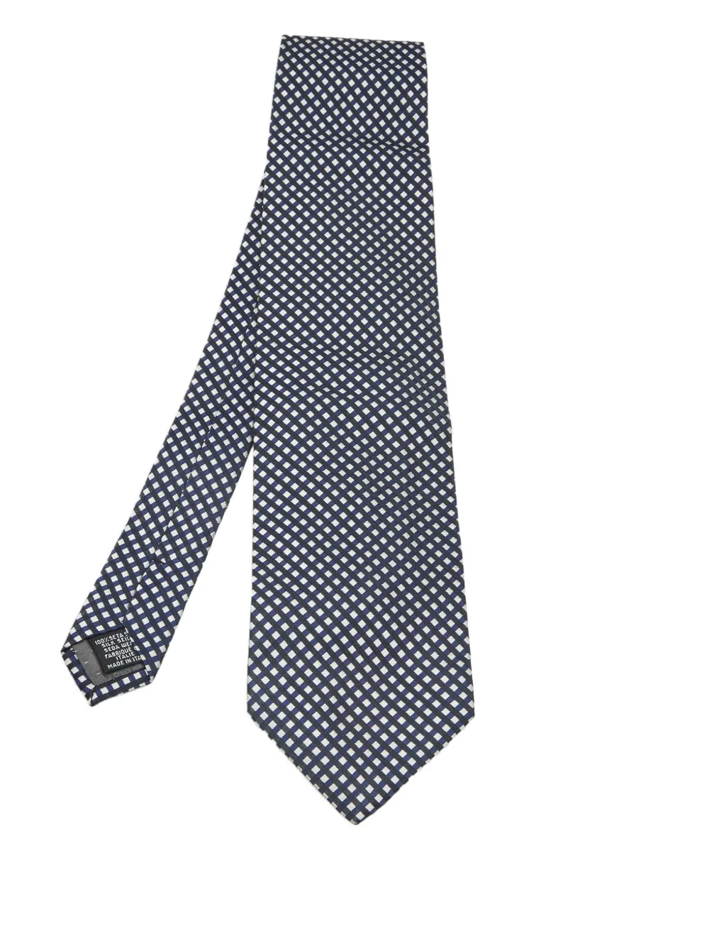 Gianfranco Ferré checkered silk tie | Blue | Image 1