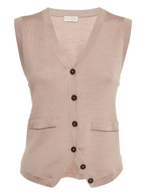 Brunello Cucinelli ribbed-knit vest
