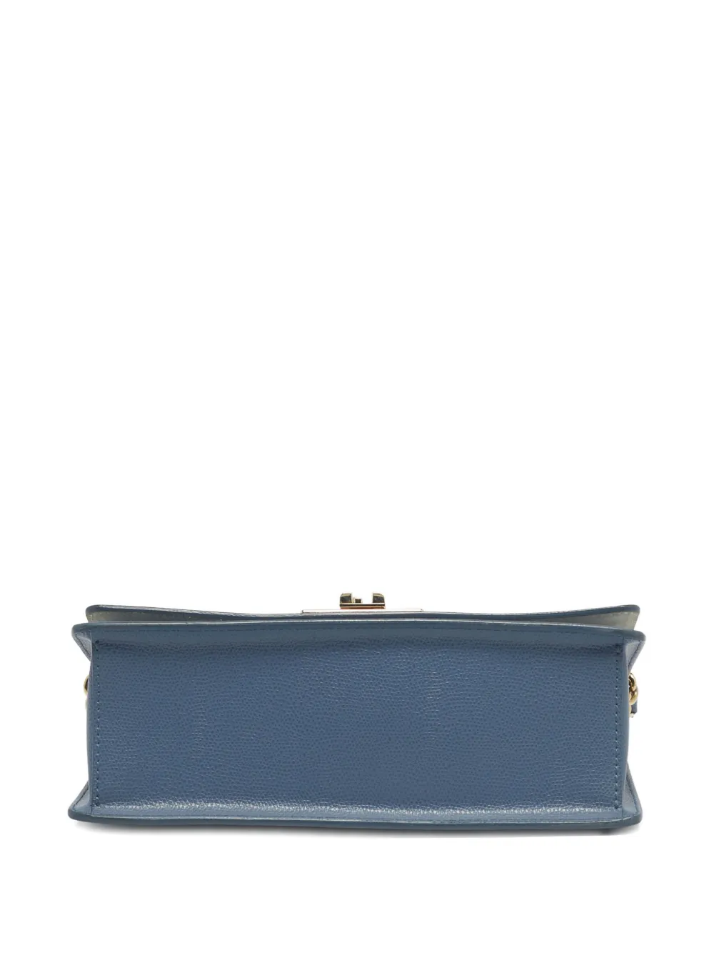 Pre-owned Furla 1927 Flap Chain Shoulder Bag In Blue