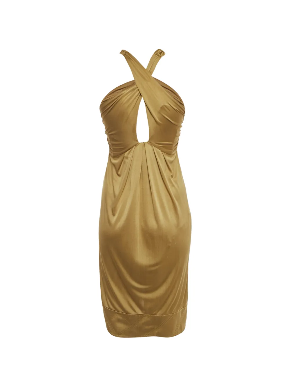 DVF Diane von Furstenberg Minikleid mit Cut-Out - Braun