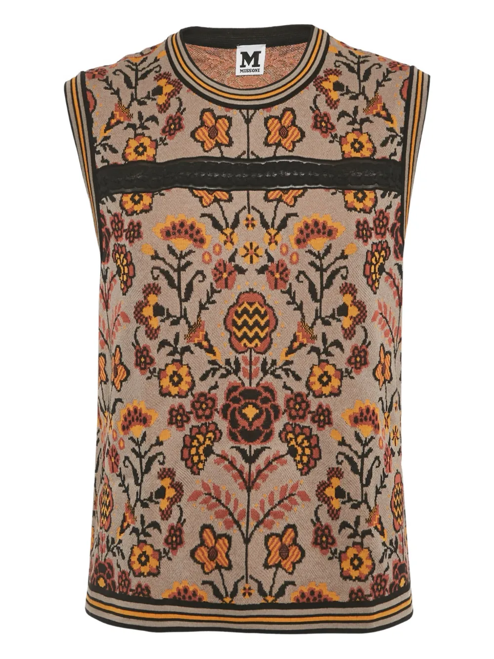 Missoni Pre-Owned floral sleeveless vest - Toni neutri