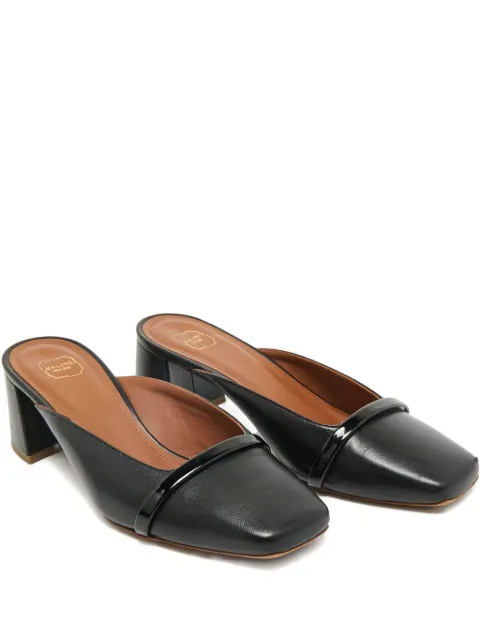 Malone Souliers square-toe leather mules