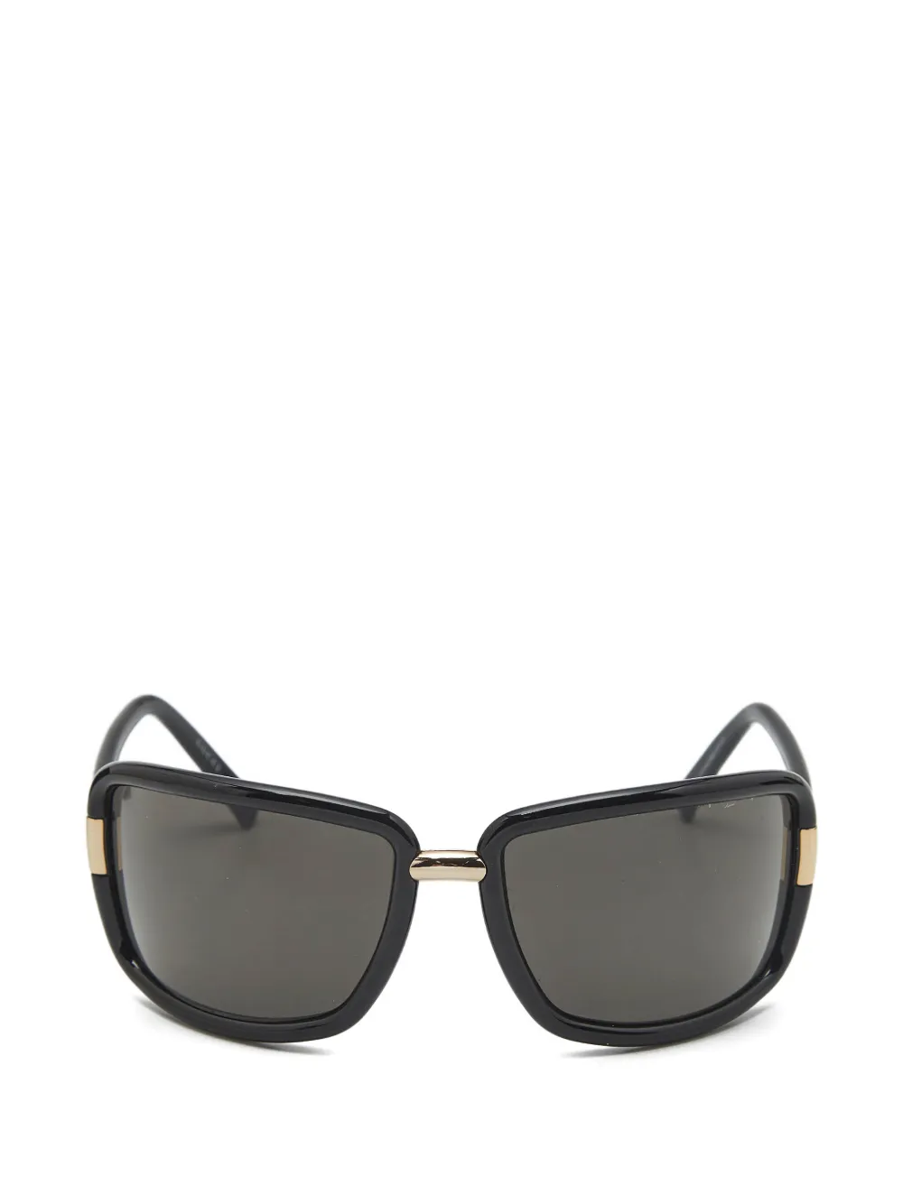 Gucci Pre-Owned logo-engraved oversized sunglasses - Nero