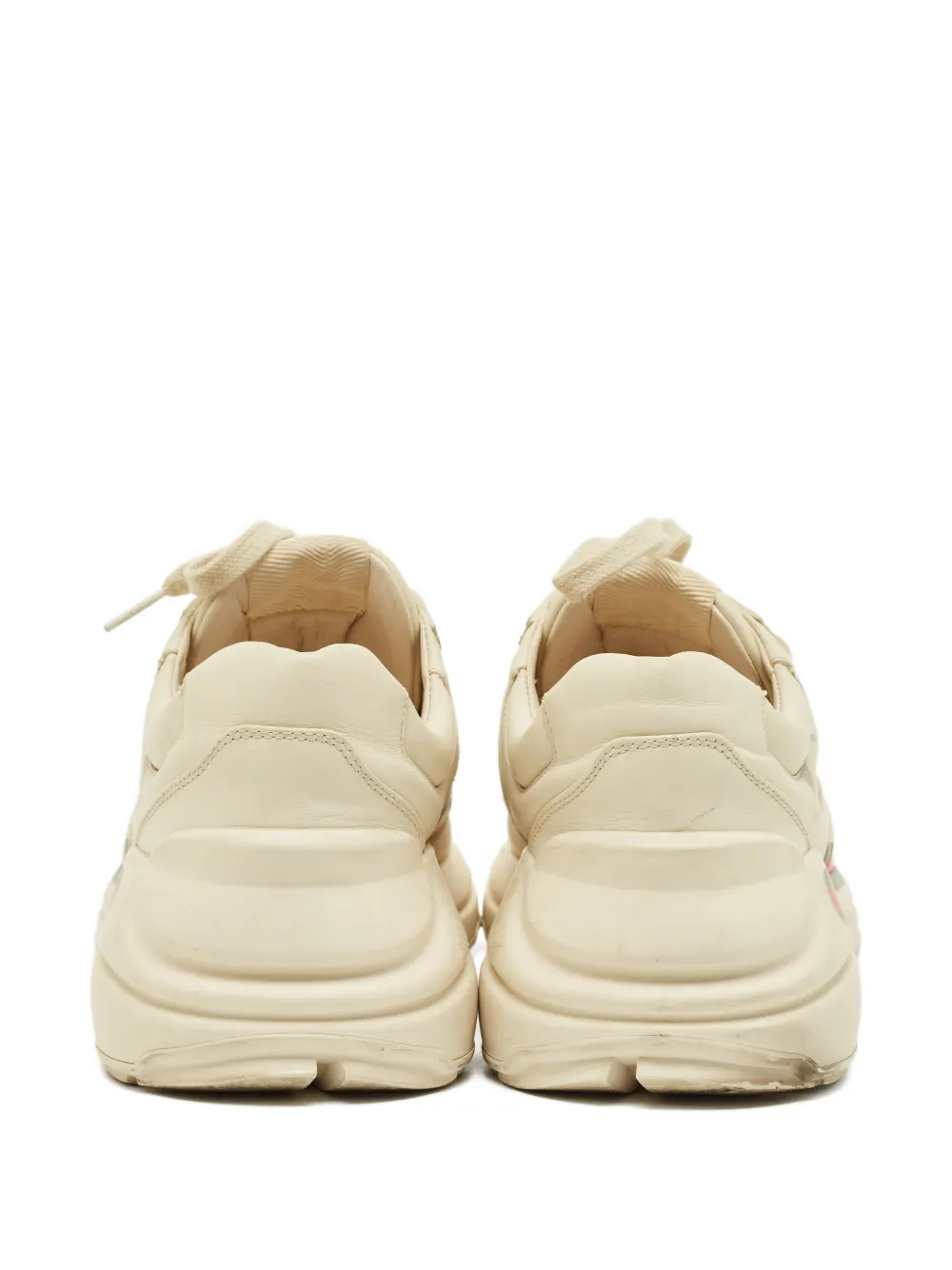 Gucci Pre-Owned Rhyton leather sneakers - Beige