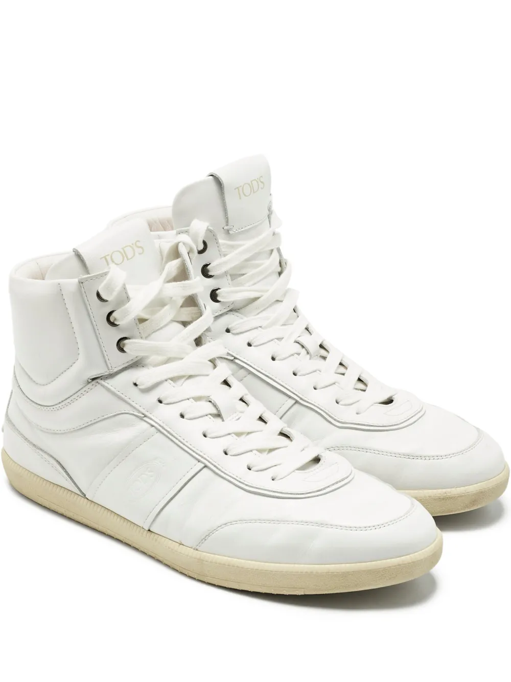 Tod's Leather hi-top sneakers - Bianco