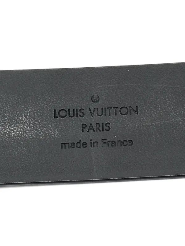 Louis Vuitton Pre-Owned Neogram Leather Belt | Black | FARFETCH display picture 2