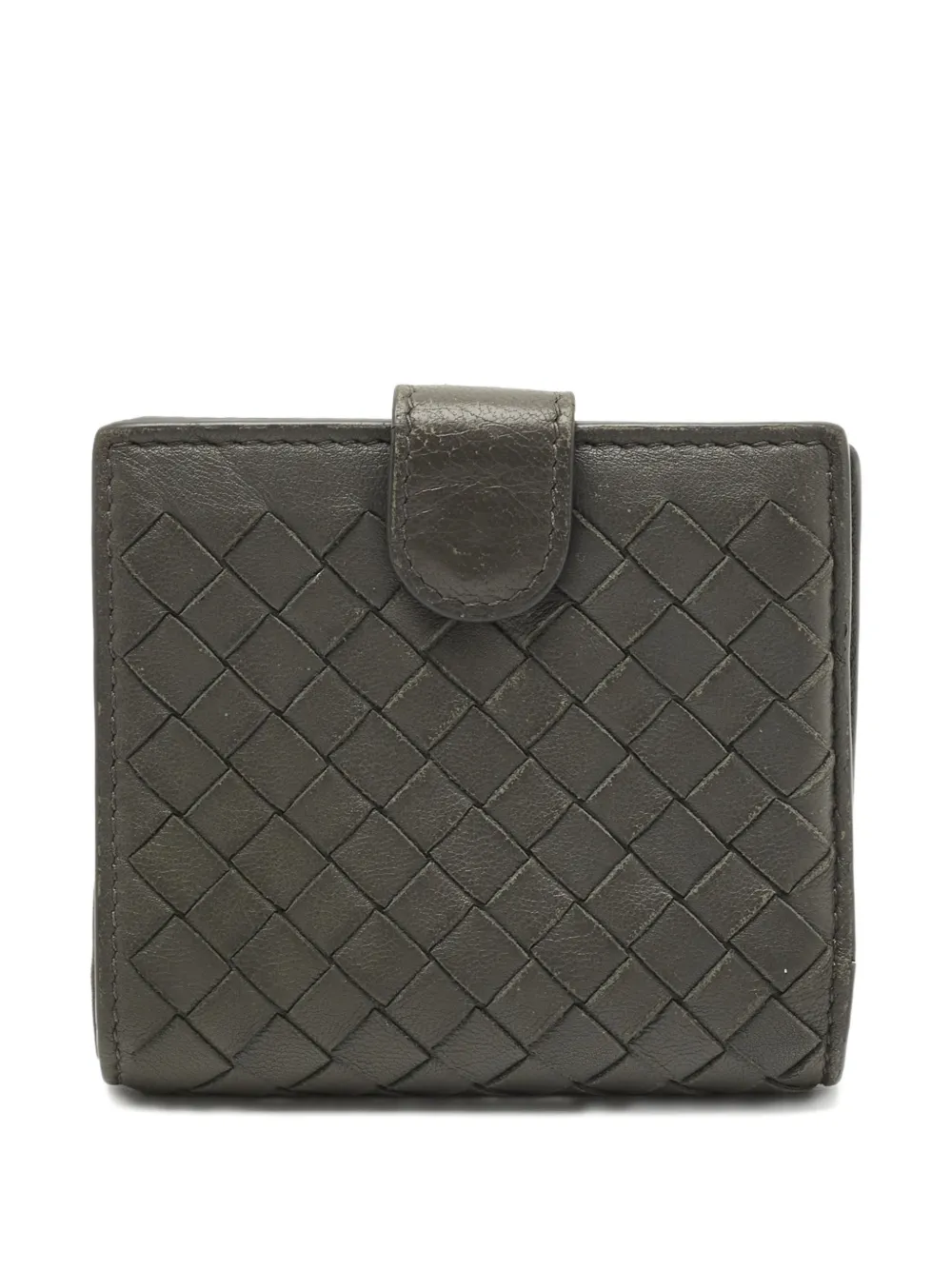 Bottega Veneta Pre-Owned Portafoglio con design Intrecciato - Grigio
