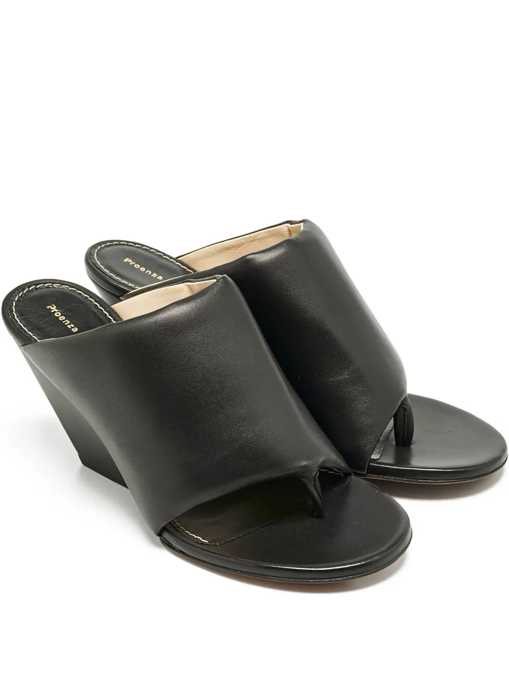 Proenza Schouler slant-wedge sandals - Nero