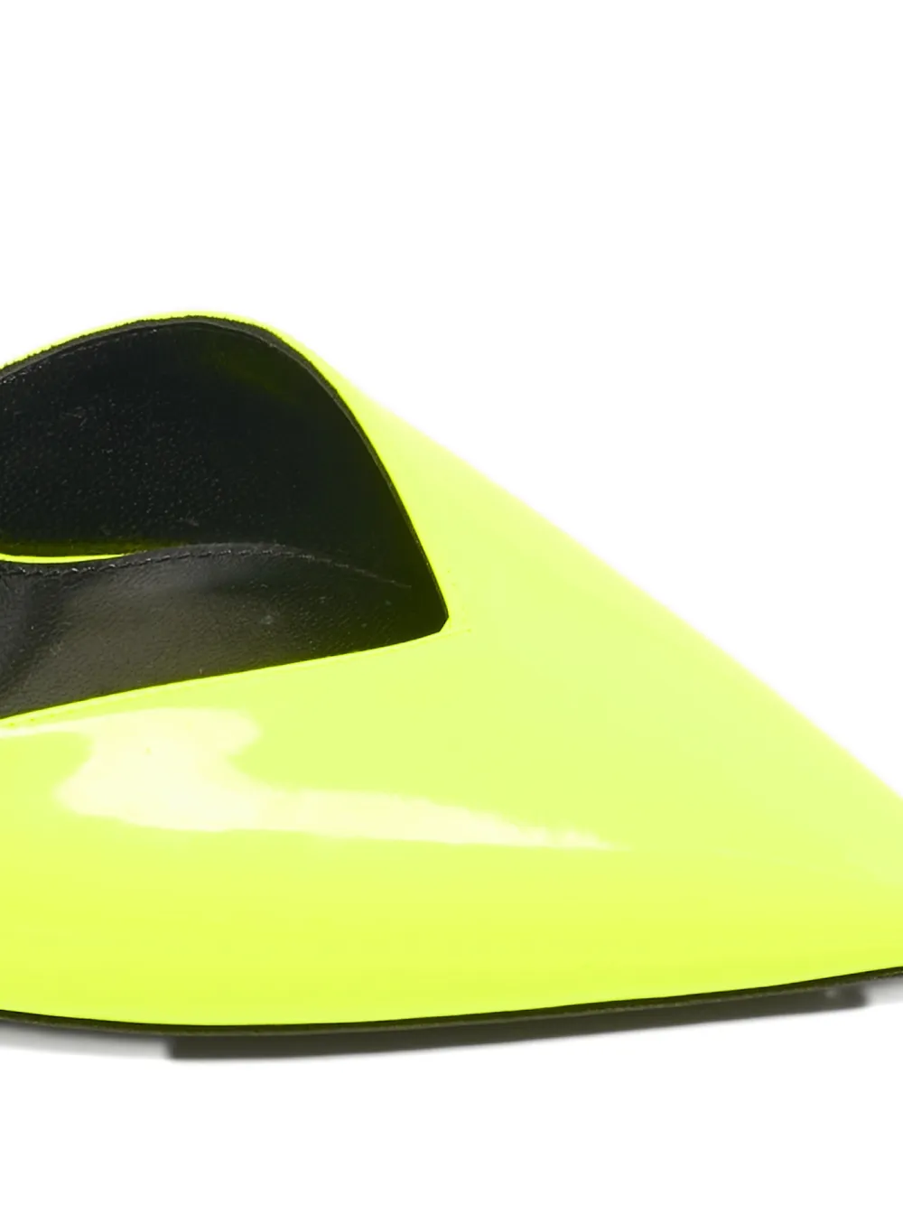 Saint Laurent Pre-Owned Anja patent-leather pumps - Geel