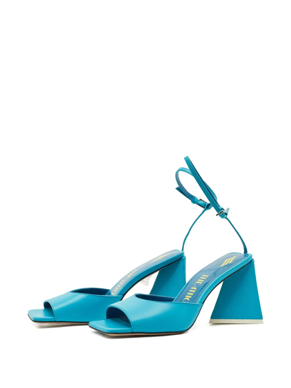The Attico Piper leather sandals - Blauw