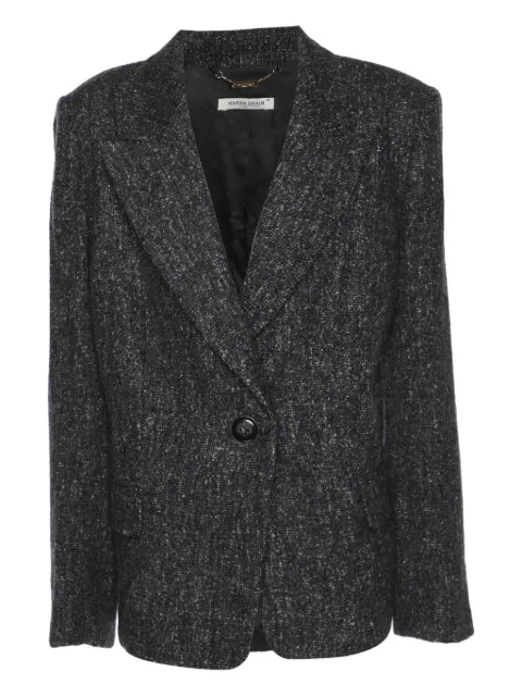 Marina Rinaldi single-breasted tweed blazer