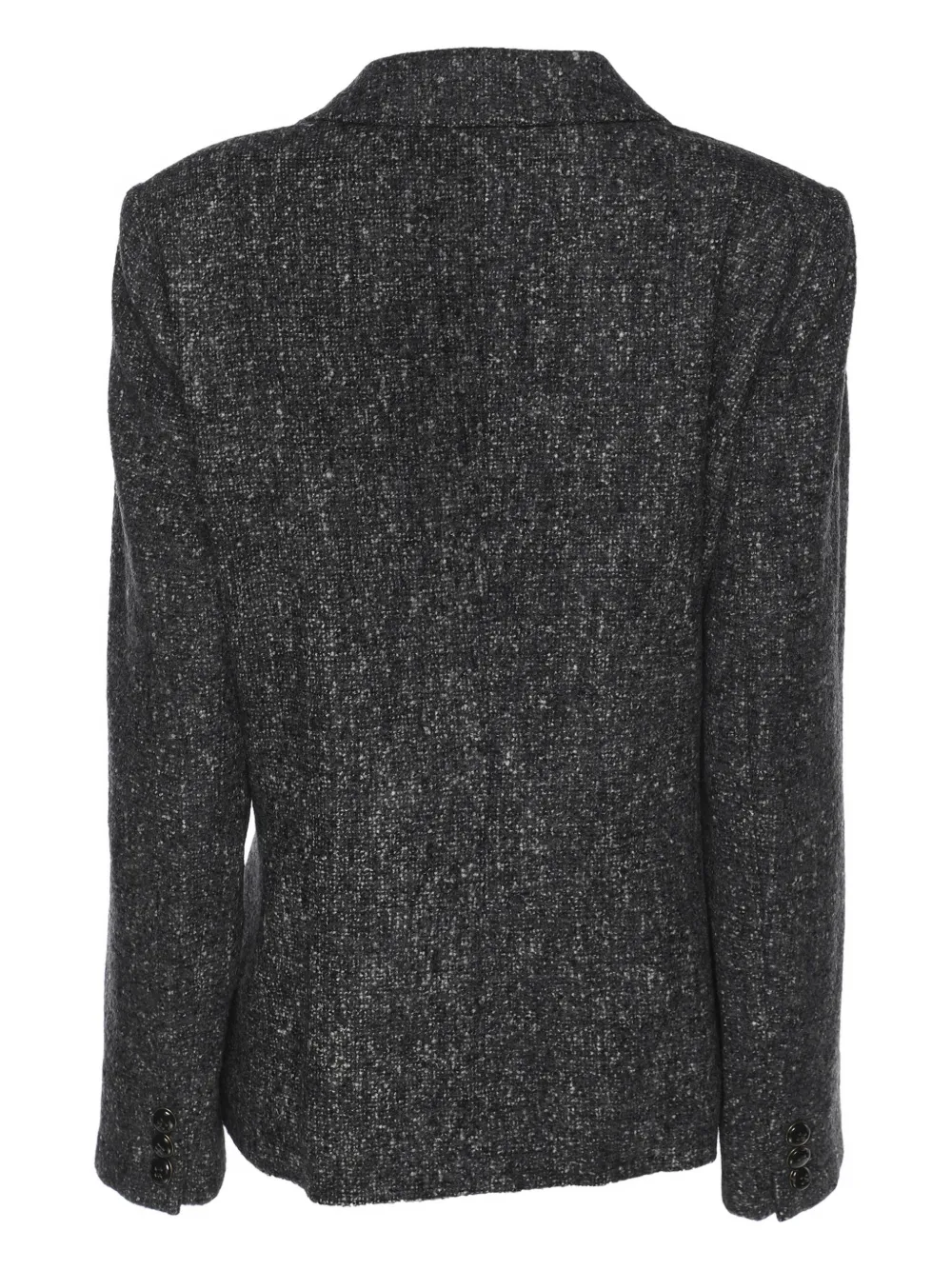  Marina Rinaldi Blazer En Tweed à Simple Boutonnage - Gris 