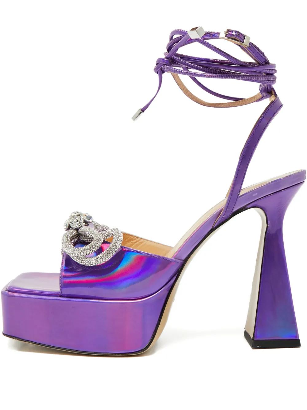 MACH & MACH bow-detail leather sandals - Viola