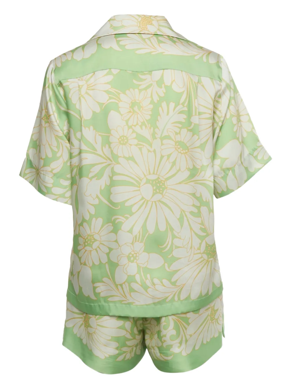 SANDRO floral-print playsuit - Groen