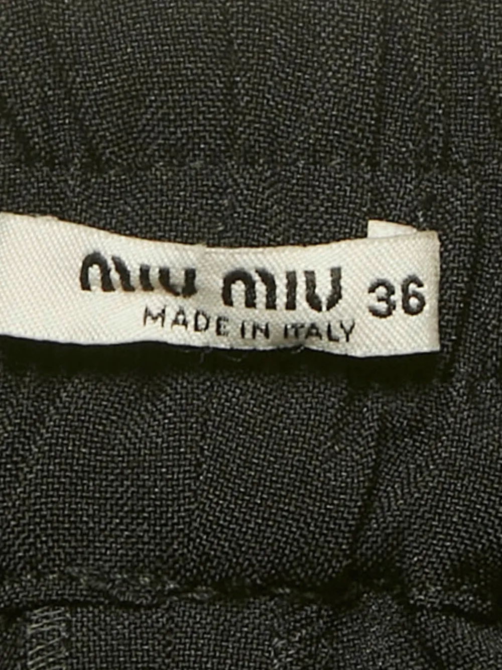 Miu Miu Pre-Owned elasticated-waistband trousers - Zwart