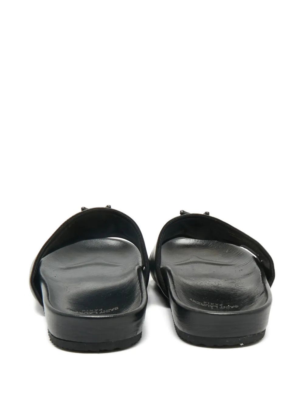 Saint Laurent Pre-Owned Joan leather sandals - Zwart