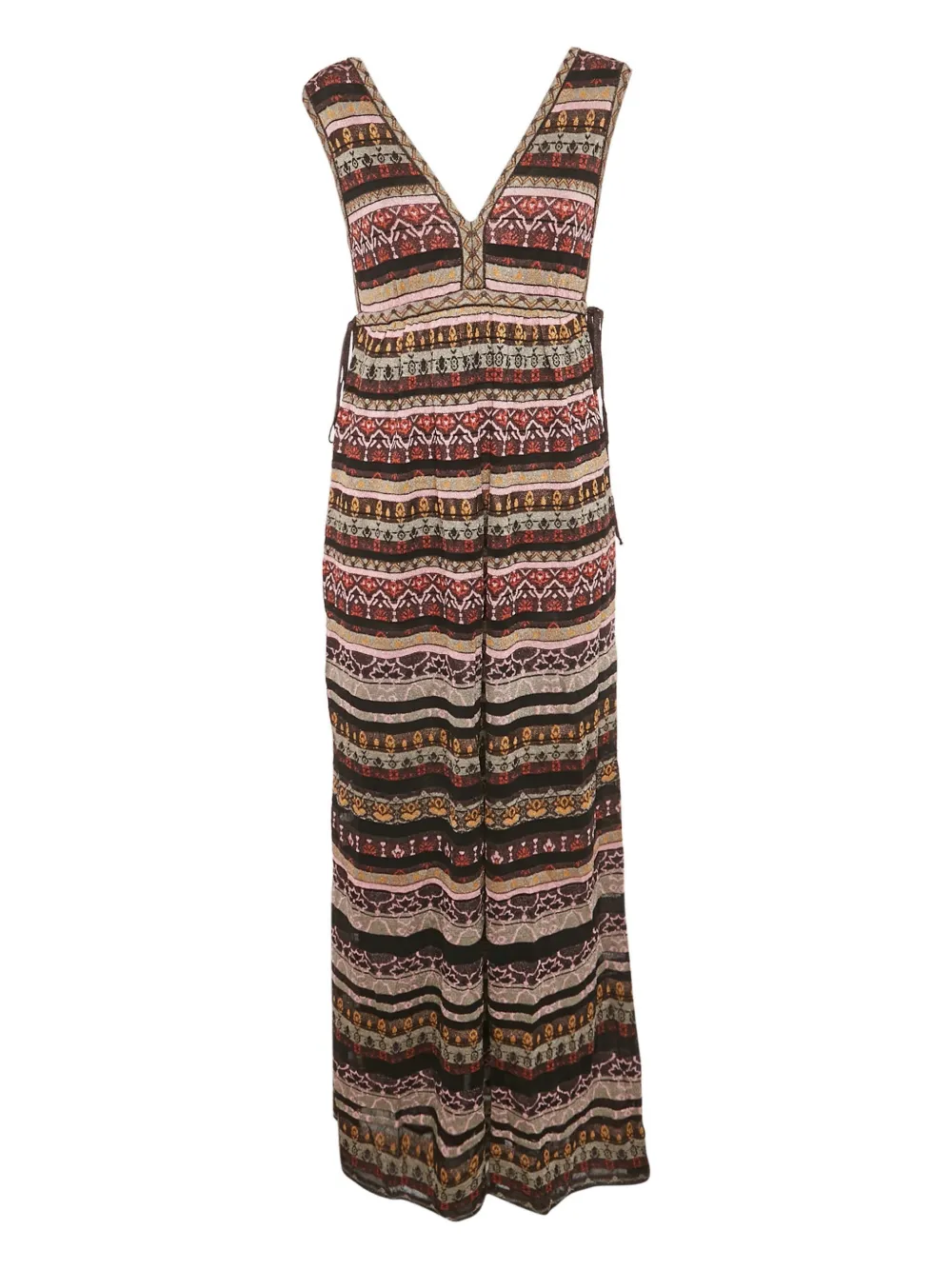 Missoni Pre-Owned patterned maxi dress - Zwart