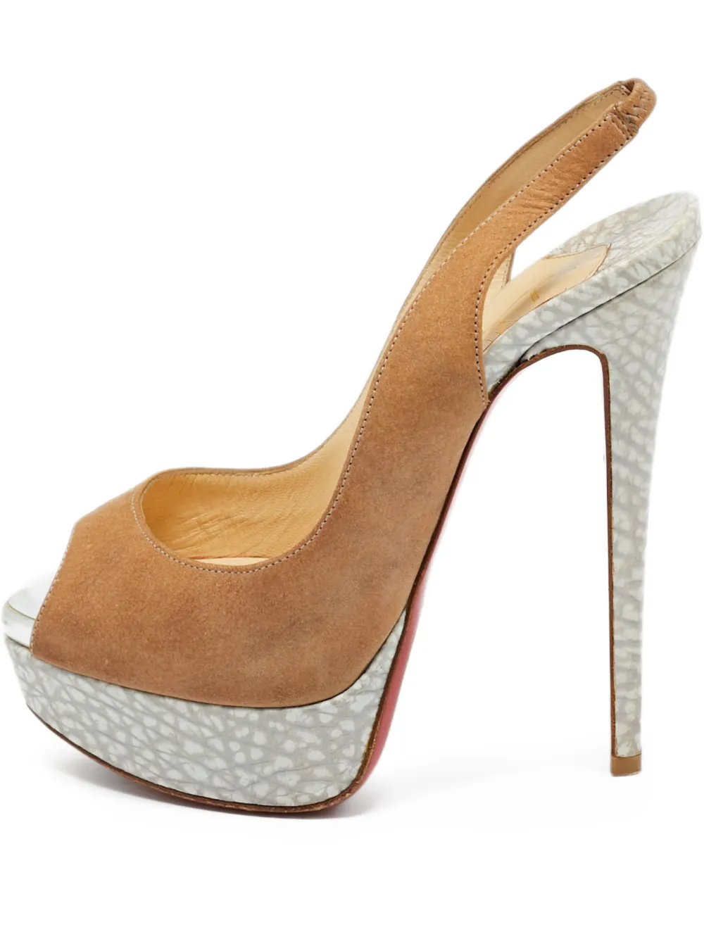 Christian Louboutin Pre-Owned Lady Peep open-toe sandals - Nude