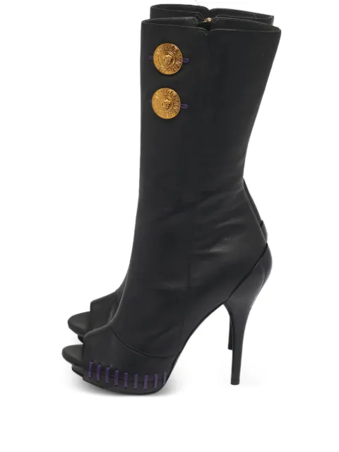 Versace Pre-Owned Medusa leather boots