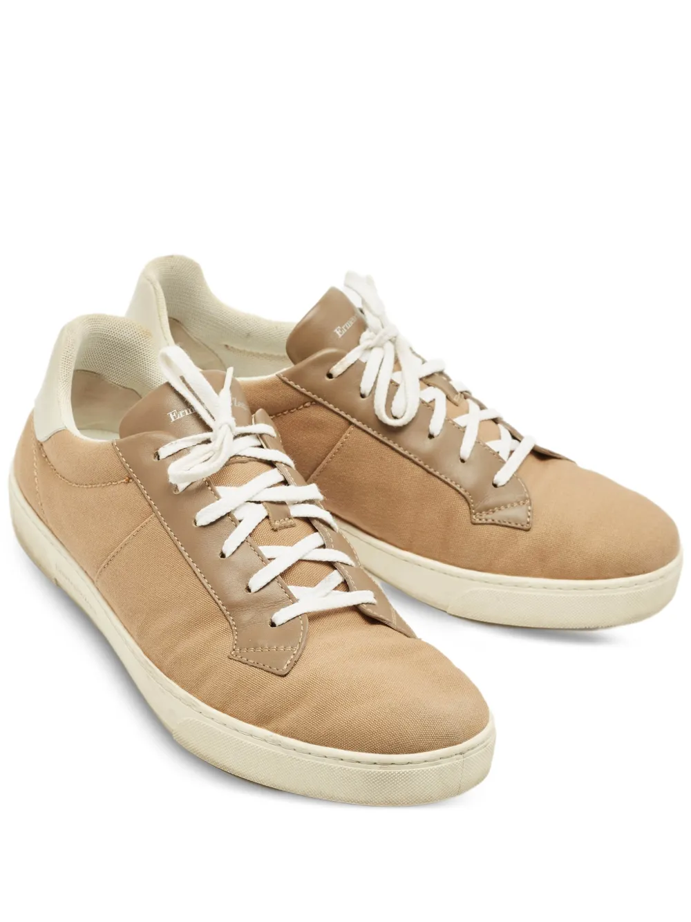 Ermenegildo Zegna Vintage panelled sneakers - Nude