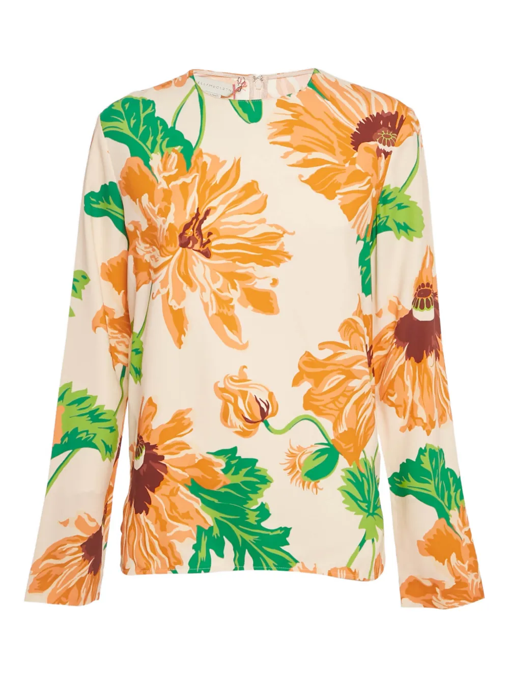 Stella McCartney Pre-Owned crepe floral-print top - Toni neutri