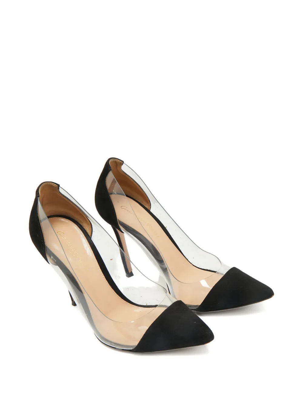 Gianvito Rossi panelled pumps - Zwart