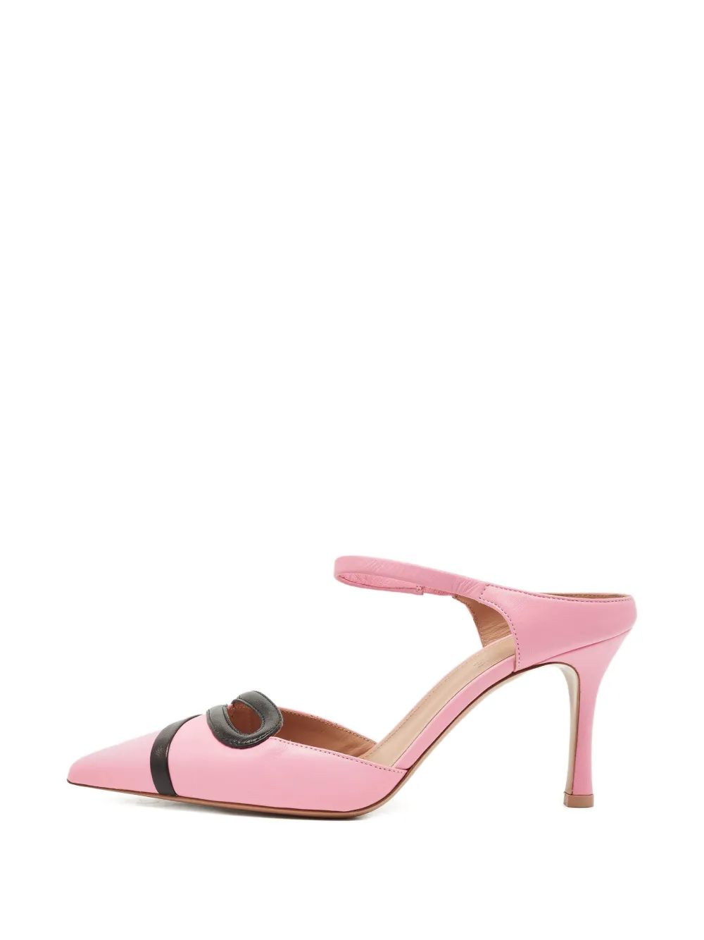 Malone Souliers criss-cross leather slides - Rosa