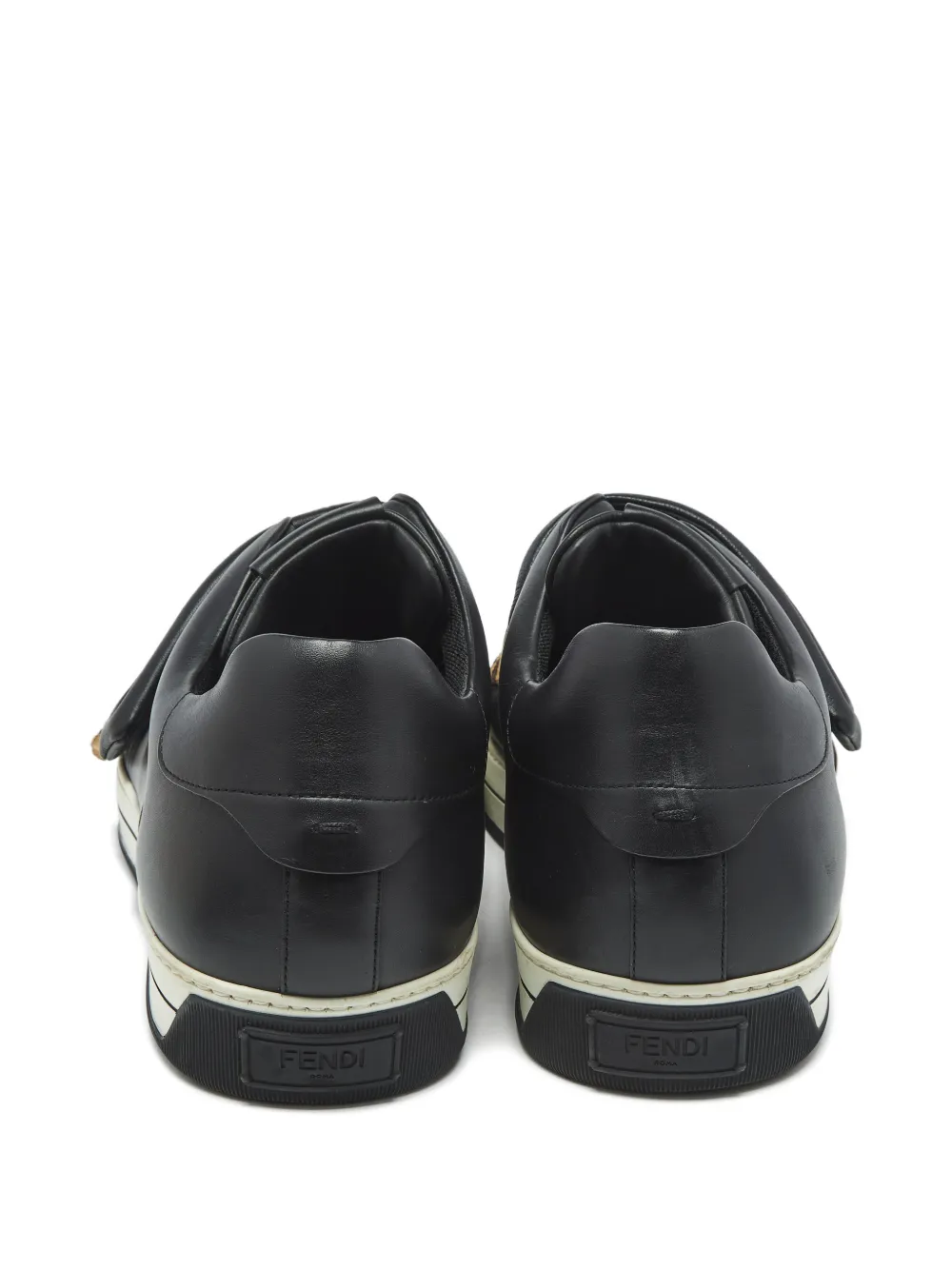 Fendi Pre-Owned zucca strap leather trainers | Image 2