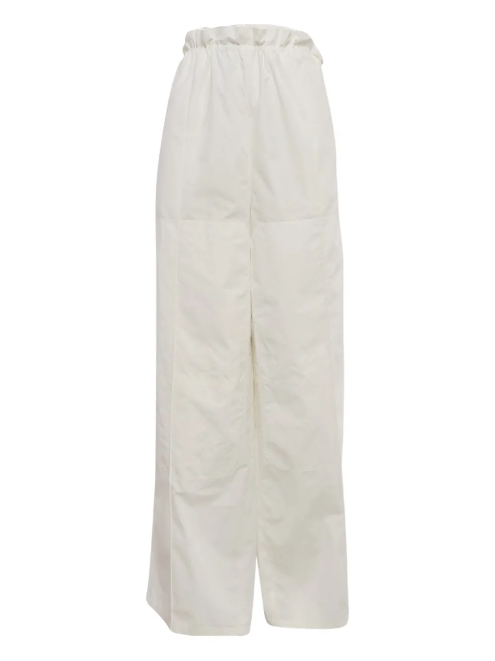 Pre-owned Hermes Cotton Trousers In White