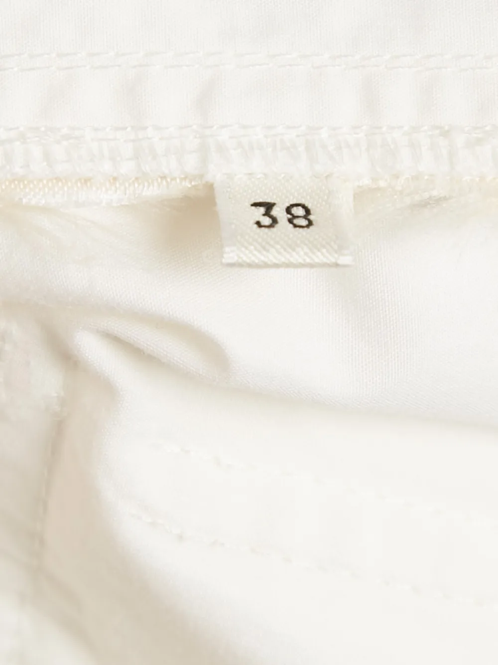 Pre-owned Hermes Cotton Trousers In White