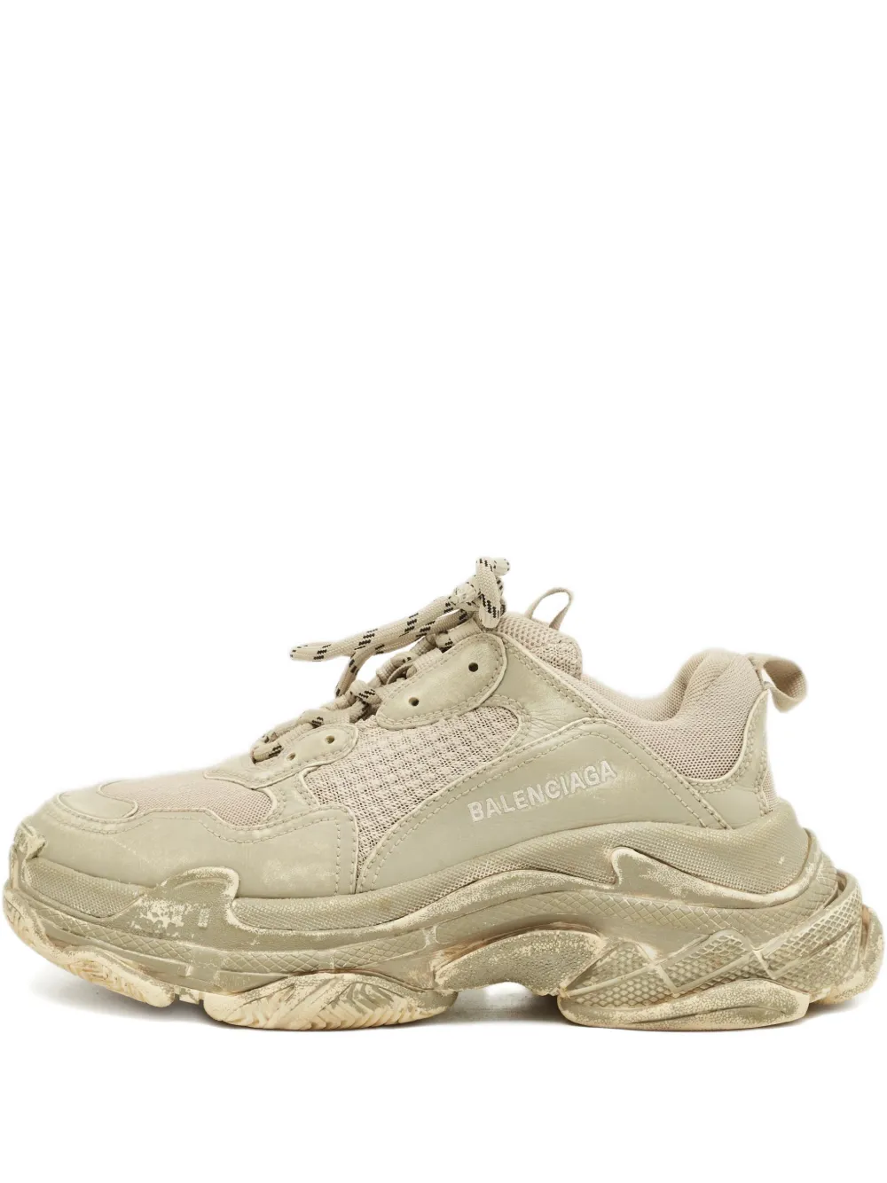 Balenciaga Pre-Owned Triple S leather trainers - Toni neutri