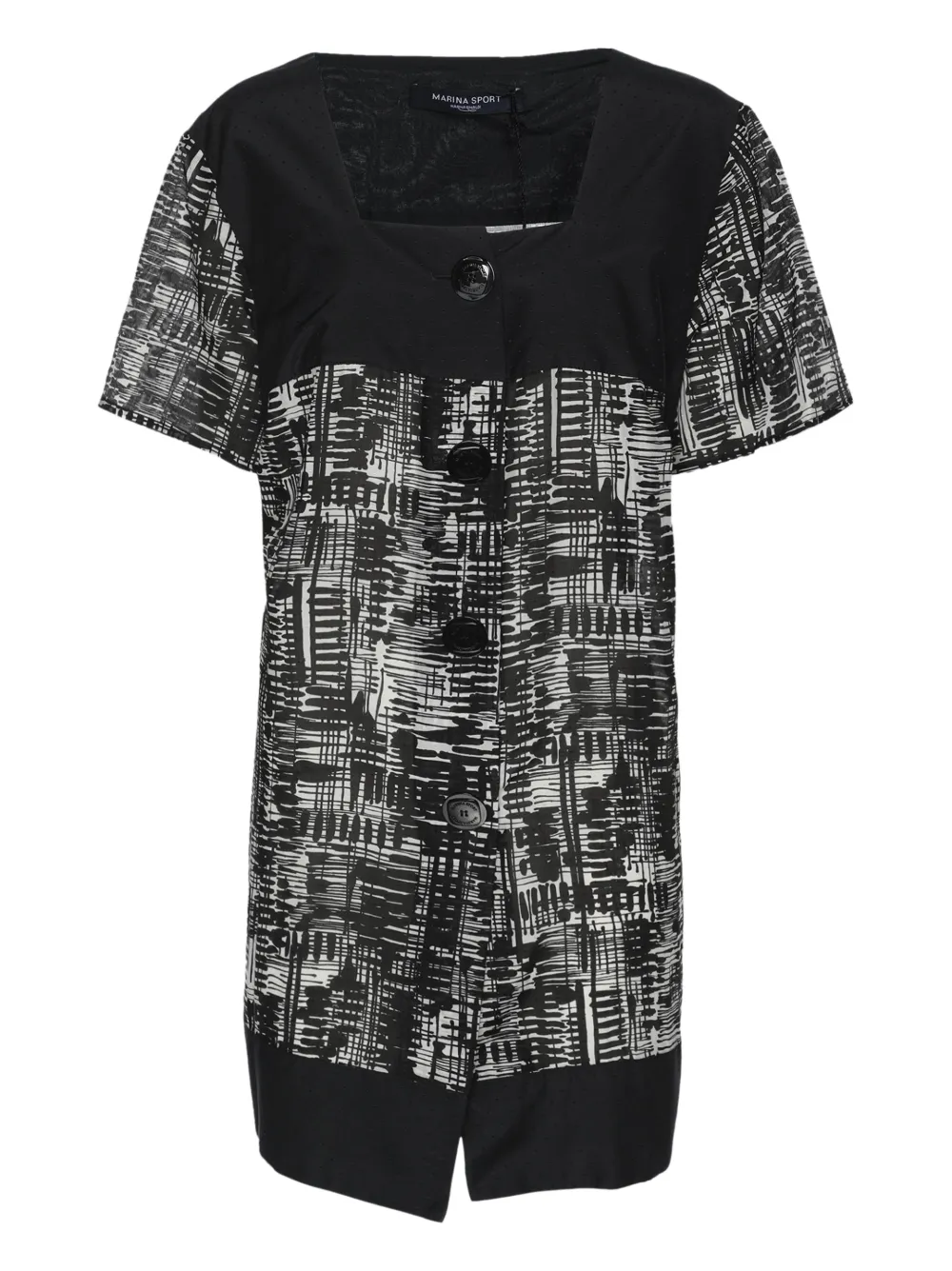 Pre-owned Marina Rinaldi Square-neck Top In Black