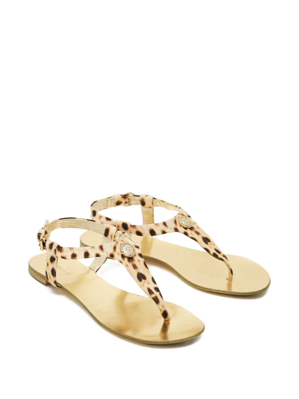 Roberto Cavalli thong sandals - Beige