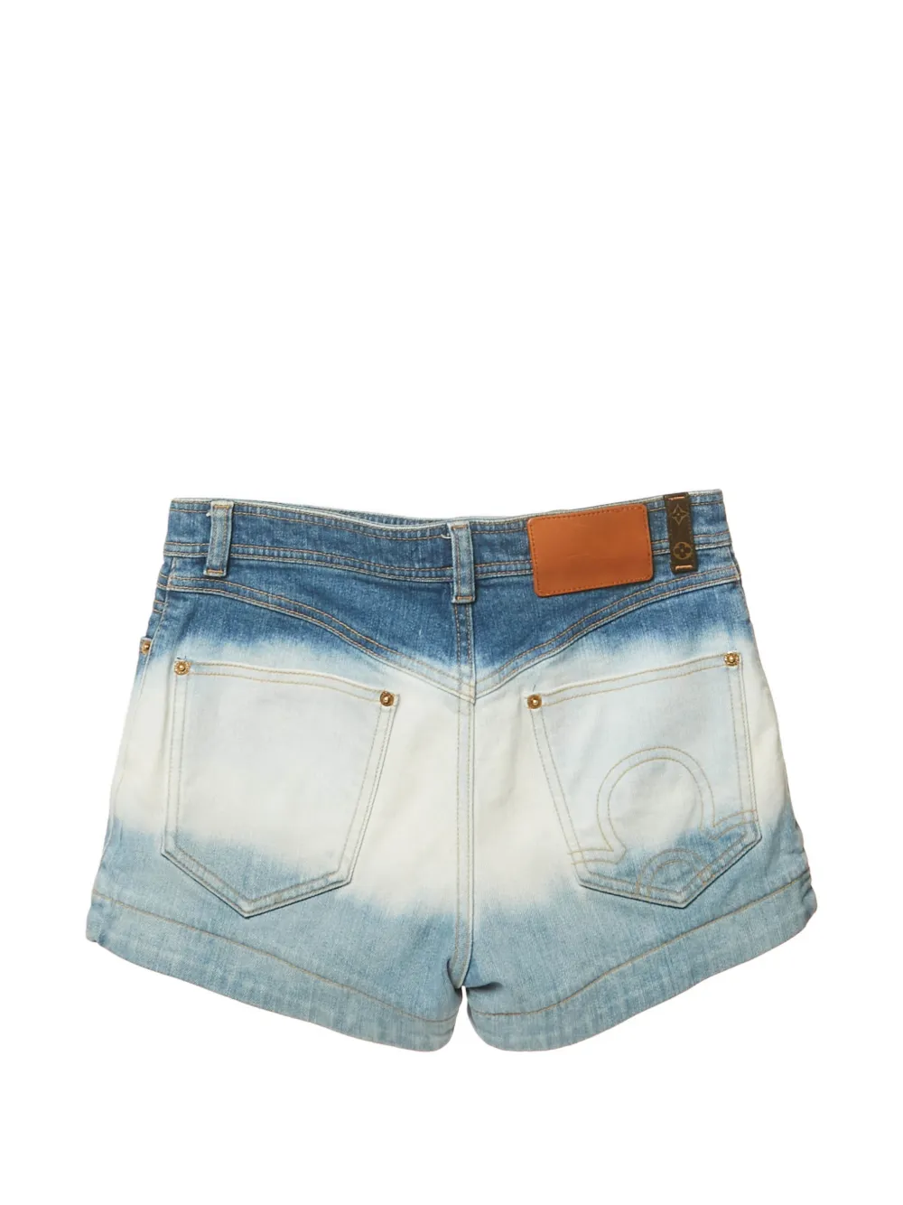 Louis Vuitton Pre-Owned tie-dye shorts - Blauw