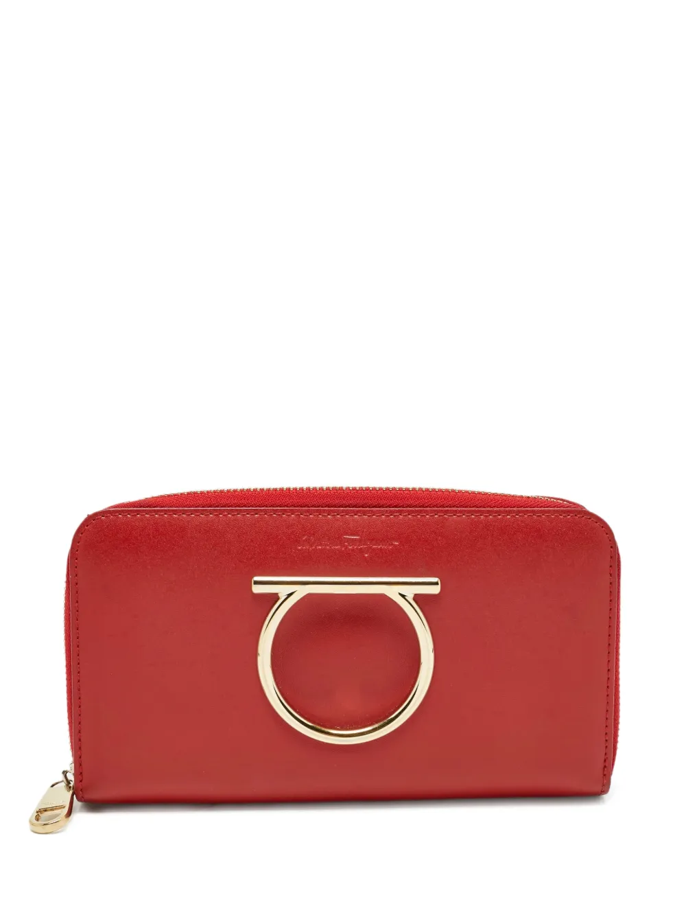 Ferragamo Pre-Owned gancini leather wallet | Red | Image 1