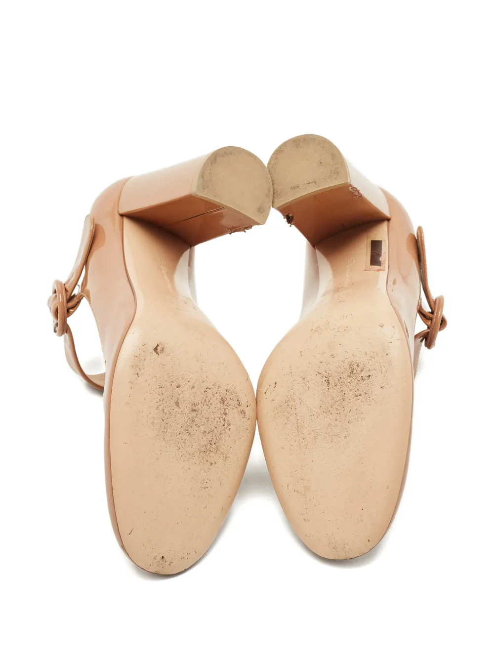 Gianvito Rossi Mary Jane almond-toe buckle pump - Beige